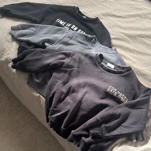 Boys size 3-4T Zara Charcoal and Light Gray Sweatshirts(pack of 3)